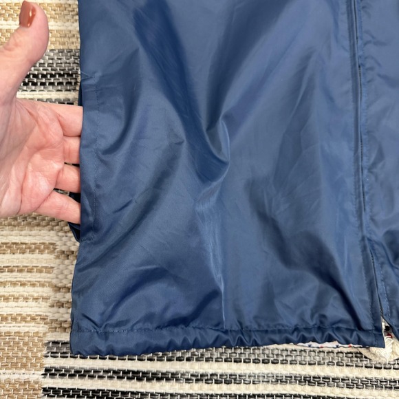 Tuesday Bassen Jacket Womens‎ Large Navy Queen of Hearts Zip Windbreaker Graphic - Picture 10 of 16